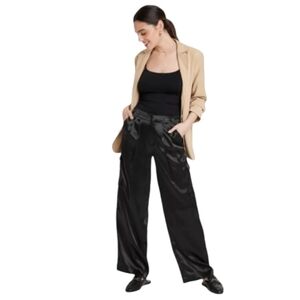 NWT A New Day High Rise Satin Cargo Pants